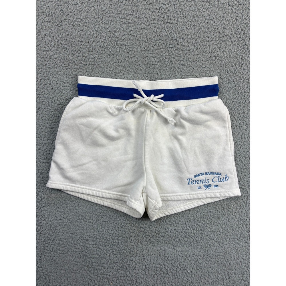 Lazy Sunday Santa Barbara Tennis Club Sweatshirt Women's Size M White Pullover - Picture 12 of 16